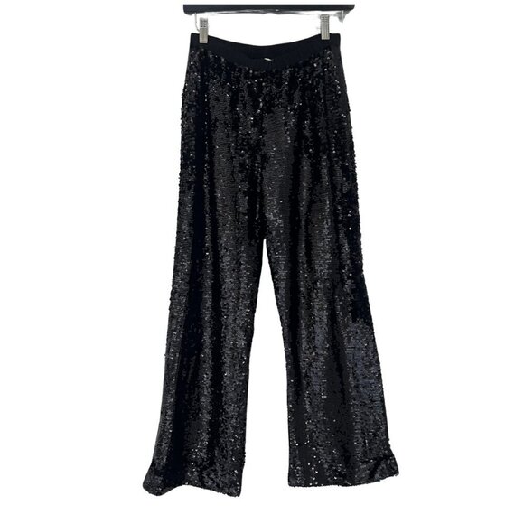 Figue Verushka Black Sequin Trousers Size S - Picture 2 of 4